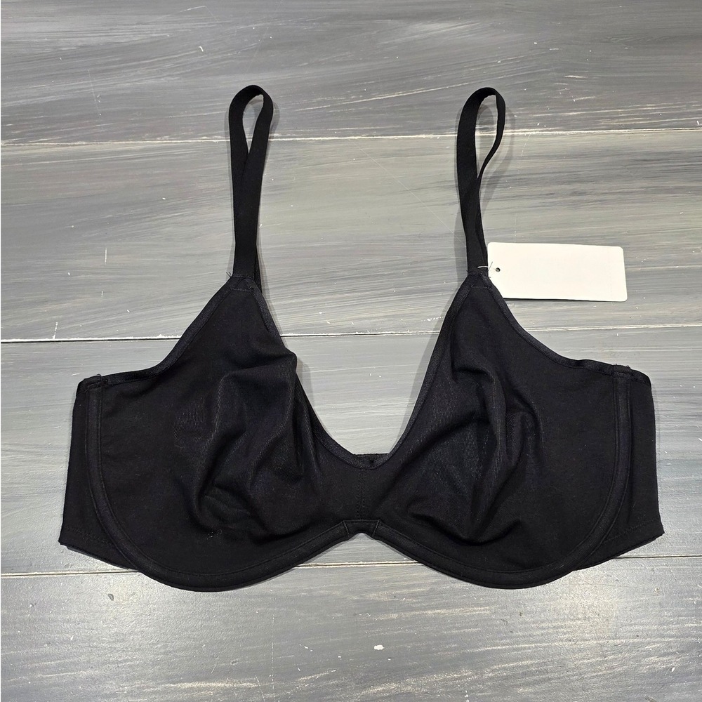 B.tempt'd Cotton To A Tee Scoop Underwire Bra 951272 Black 36C